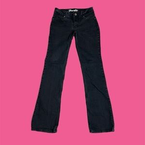Wrangler Women’s Mid-Rise Bootcut Jeans in Black Size 5/6x36